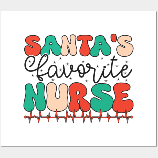 Santa's Favorite Nurse Posters and Art